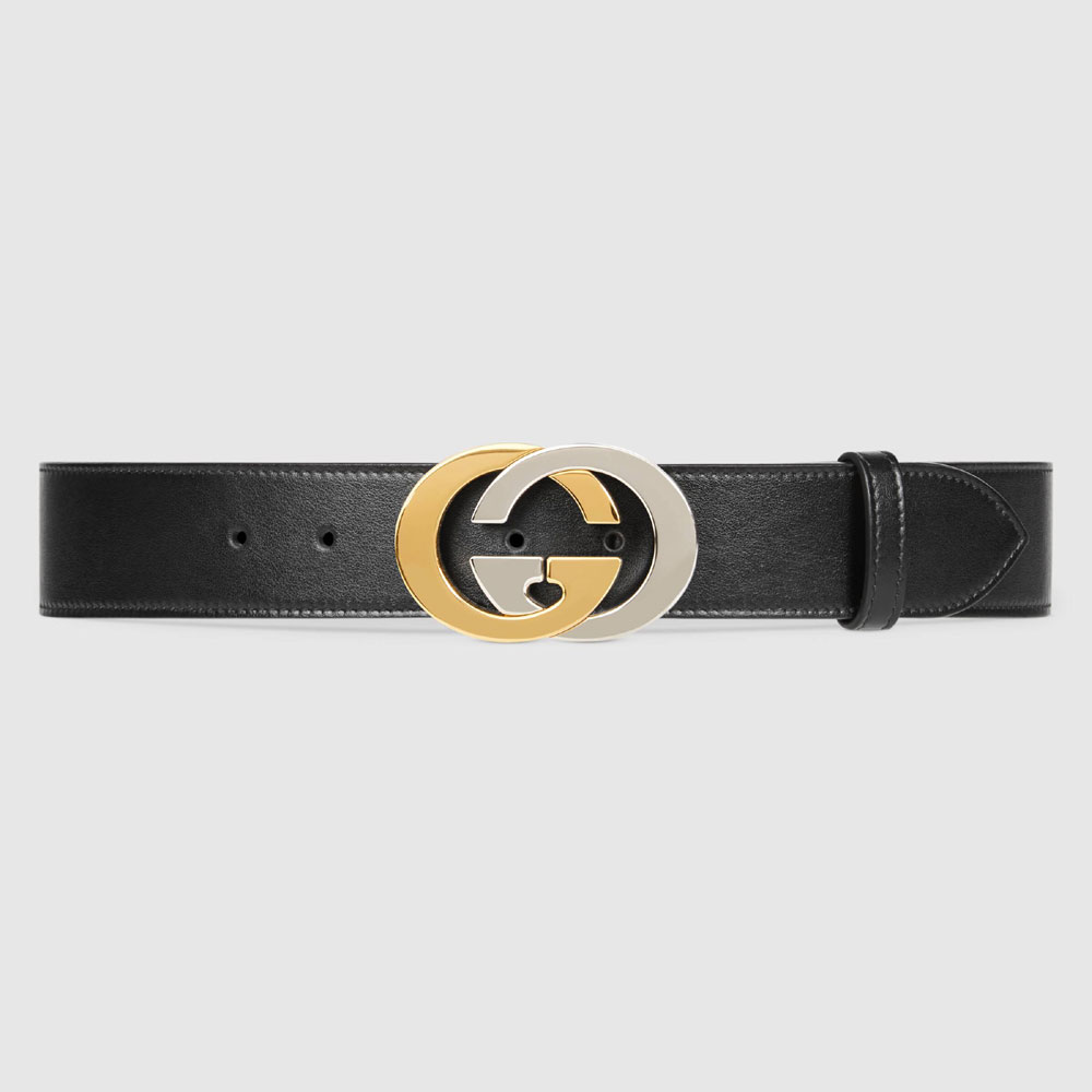 Gucci Leather belt Interlocking G buckle 574808 0YA0X 1000