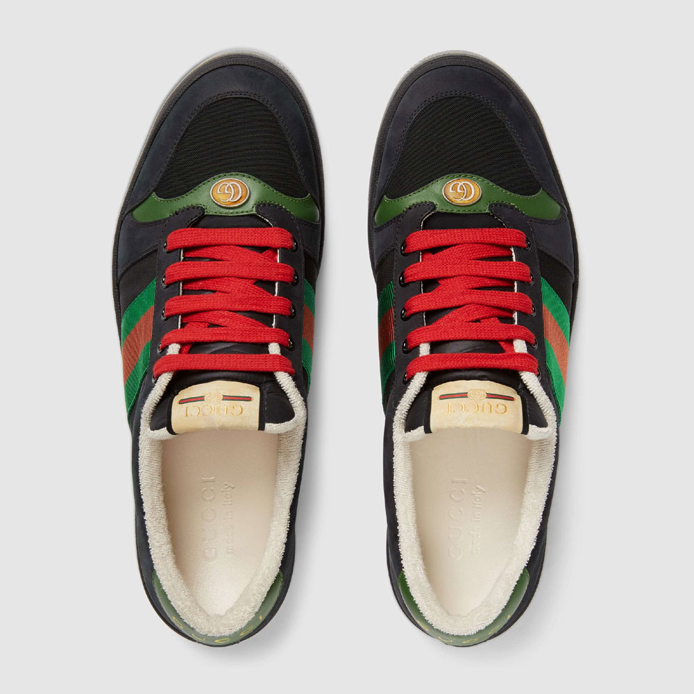Gucci Mens Screener suede sneaker 576223 9PYQ0 1098 - Photo-3