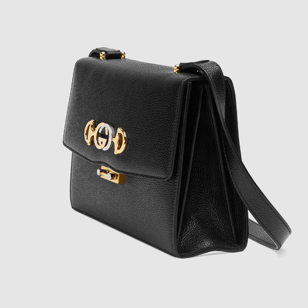 Gucci Zumi grainy leather small shoulder bag 576388 1B90X 1000 - Photo-2