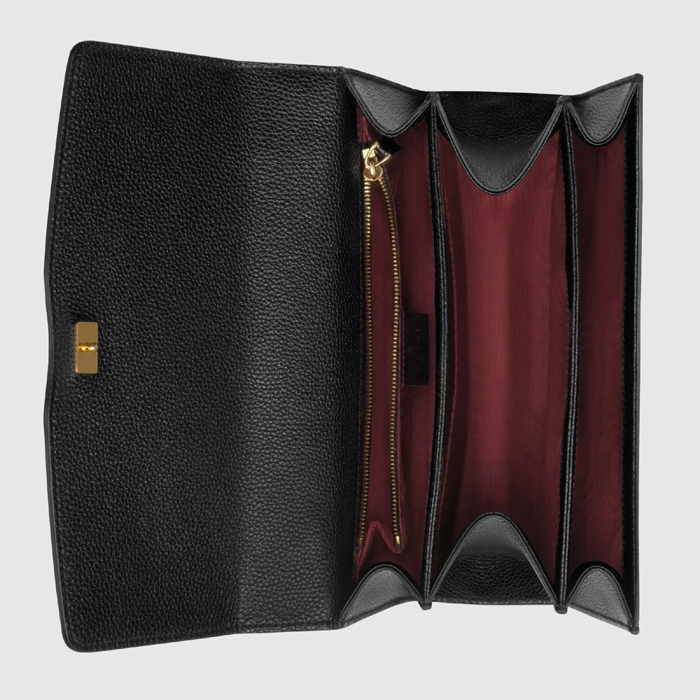 Gucci Zumi grainy leather small shoulder bag 576388 1B90X 1000 - Photo-4