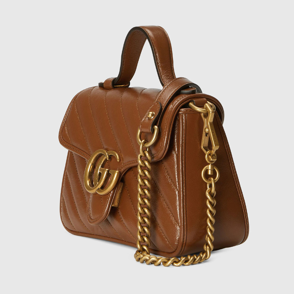 Gucci GG Marmont mini top handle bag 583571 0OLFT 2535 - Photo-2