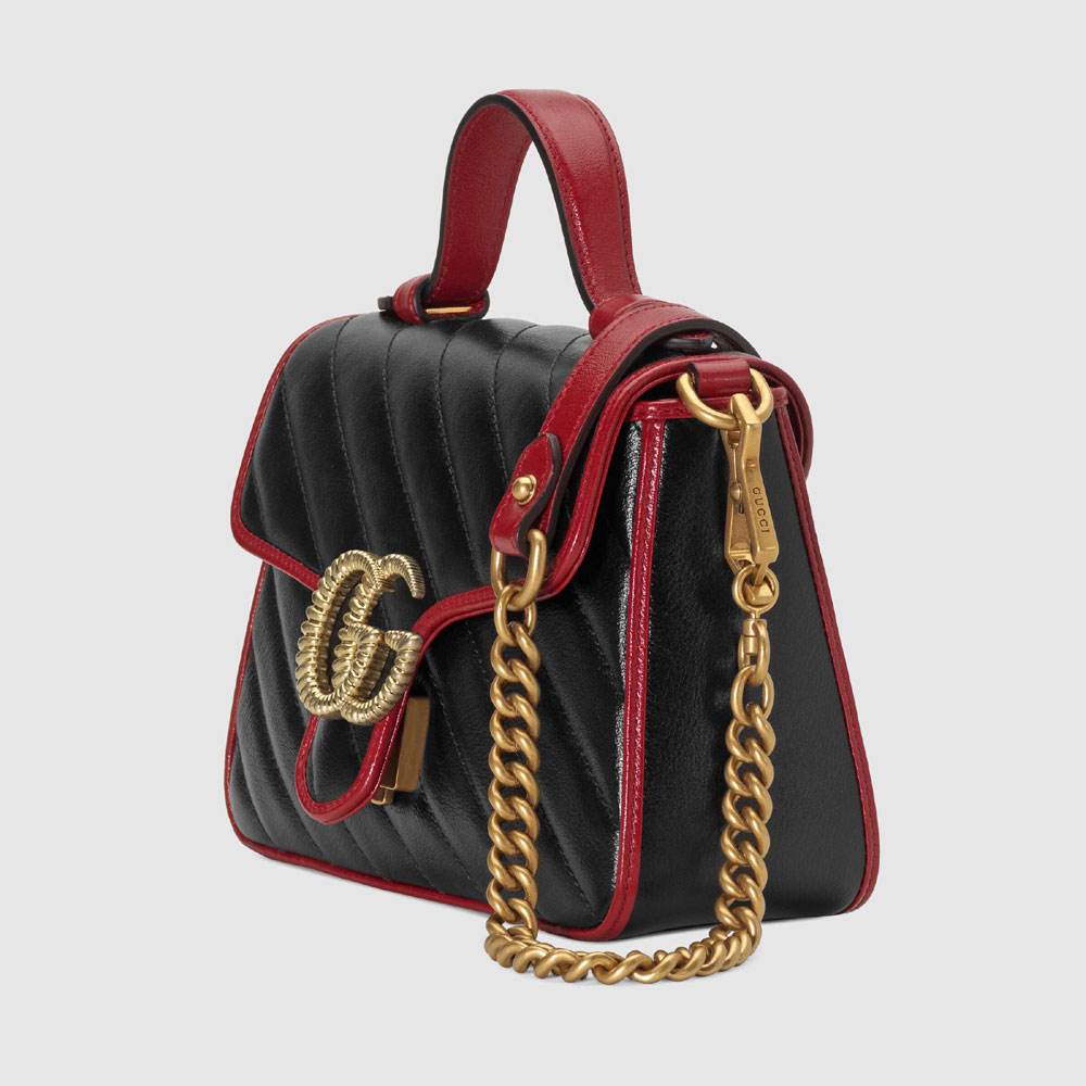Gucci GG Marmont mini top handle bag 583571 0OLFX 8277 - Photo-2