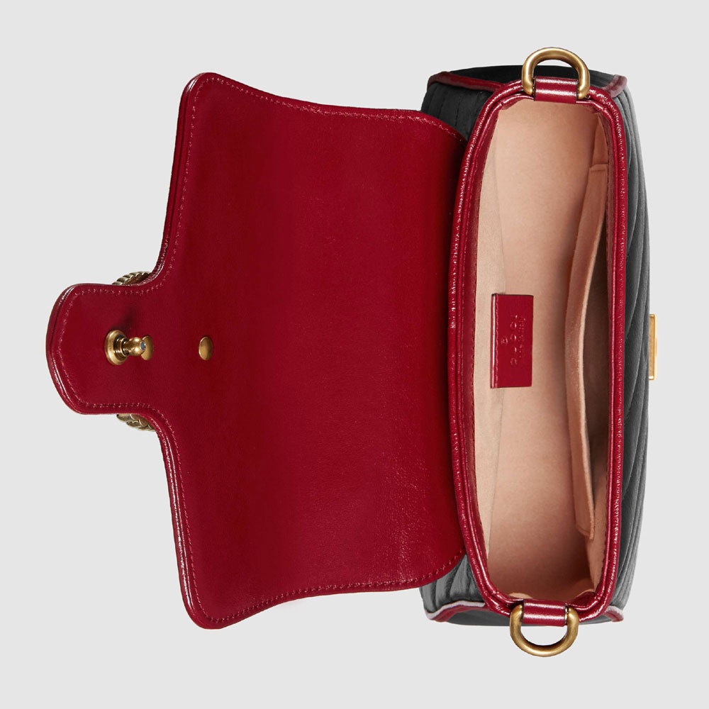 Gucci GG Marmont mini top handle bag 583571 0OLFX 8277 - Photo-4