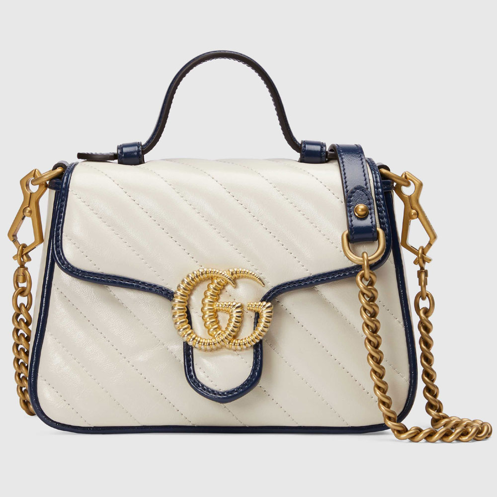 Gucci GG Marmont mini top handle bag 583571 0OLFX 9085