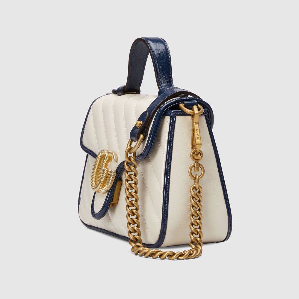 Gucci GG Marmont mini top handle bag 583571 0OLFX 9085 - Photo-2
