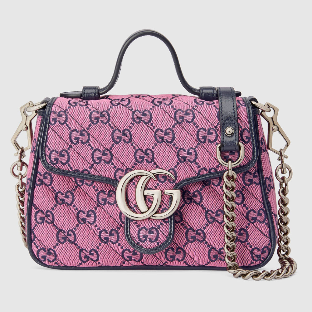 Gucci GG Marmont Multicolor mini top handle bag 583571 2UZCN 5279