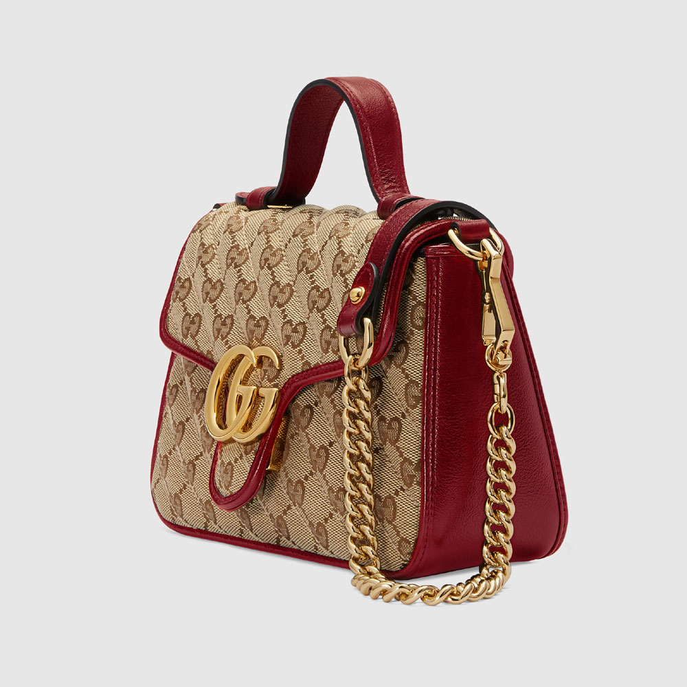 Gucci GG Marmont mini top handle bag 583571 HVKEG 8561 - Photo-2