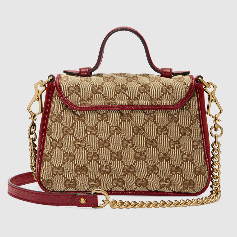 Gucci GG Marmont mini top handle bag 583571 HVKEG 8561 - Photo-3