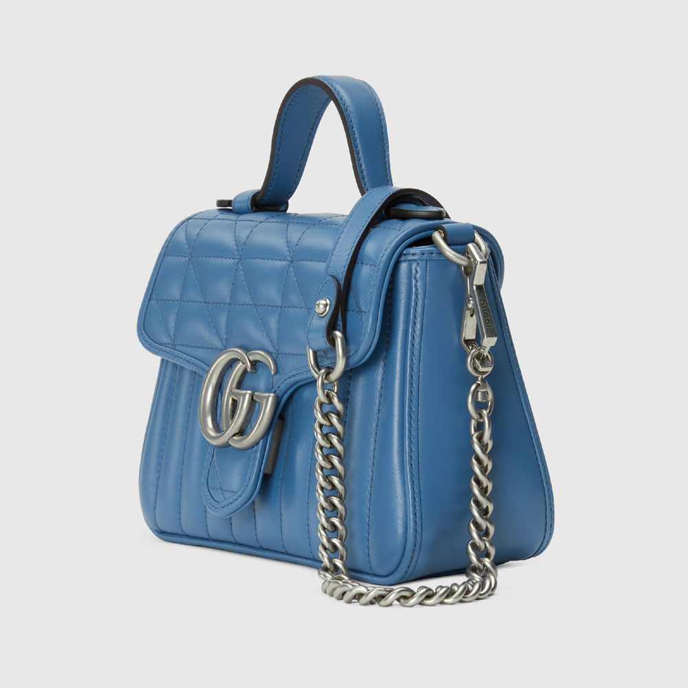 Gucci GG Marmont mini top handle bag 583571 UM8AF 4340 - Photo-2