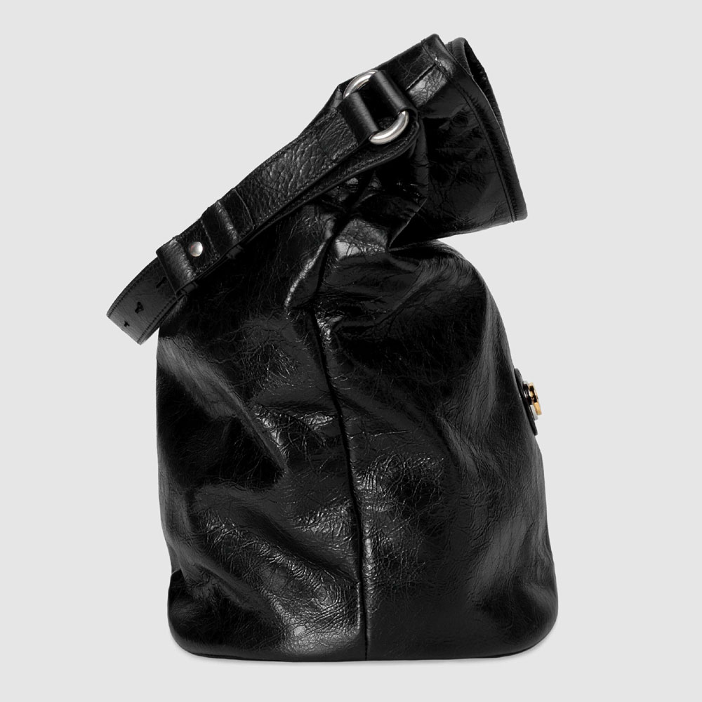Gucci Leather hobo shoulder bag 598086 1GZ0X 1000 - Photo-4