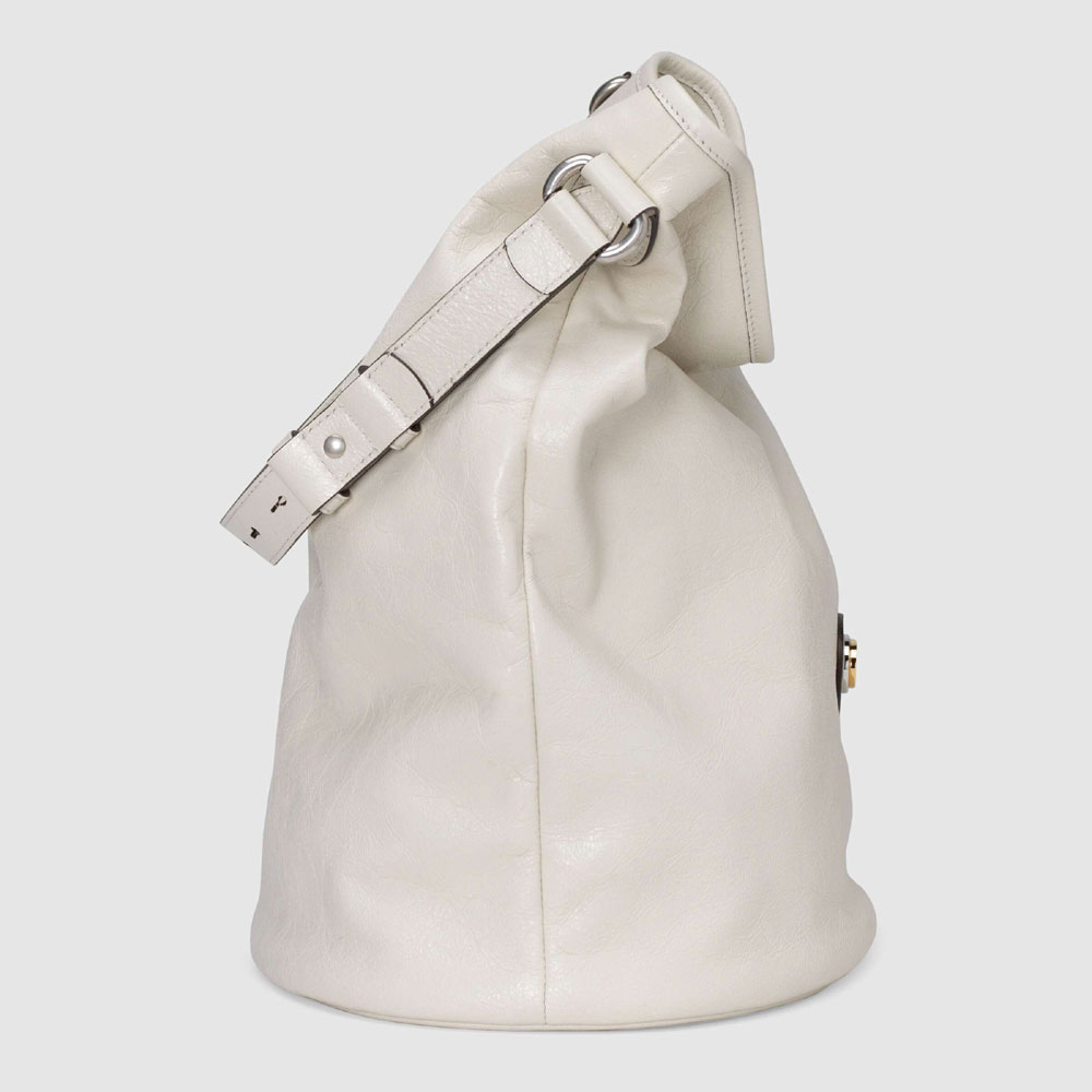 Gucci Leather hobo shoulder bag 598086 1GZ0X 9022 - Photo-4
