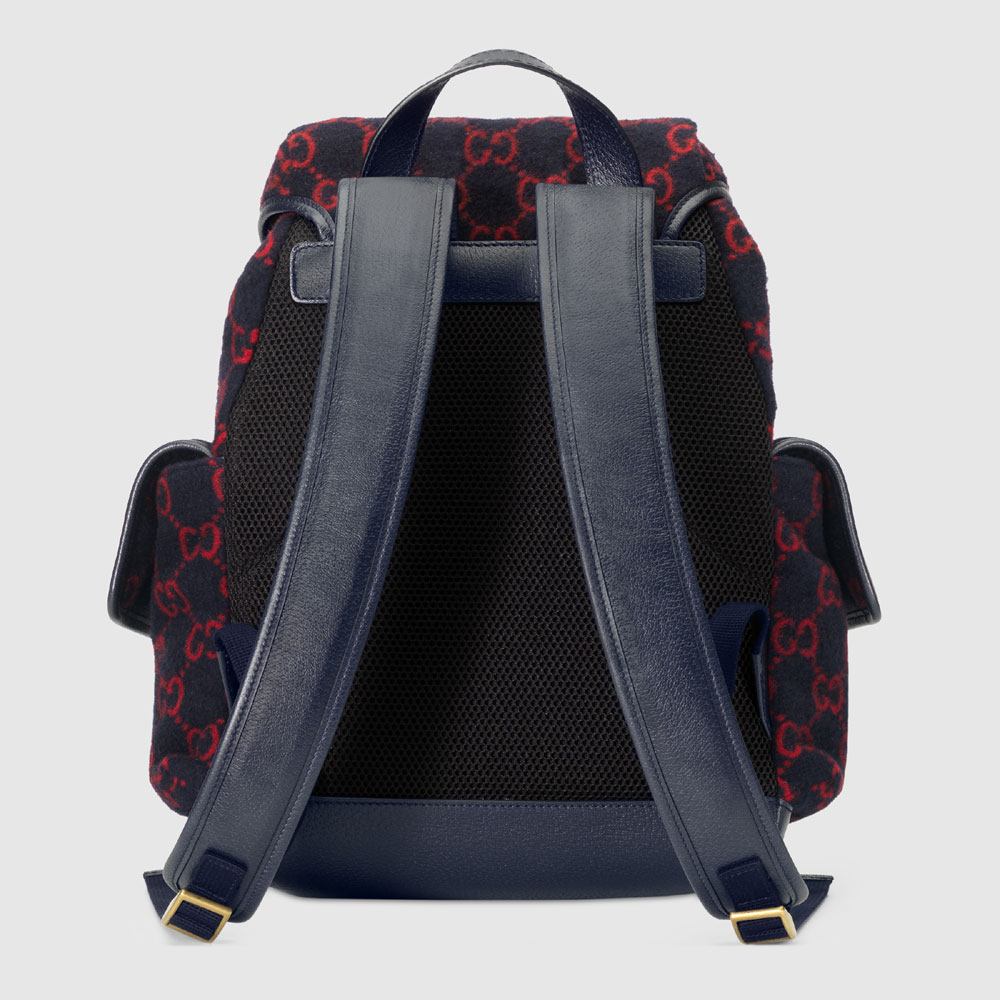 Gucci Small GG wool backpack 598184 G38GT 8468 - Photo-3
