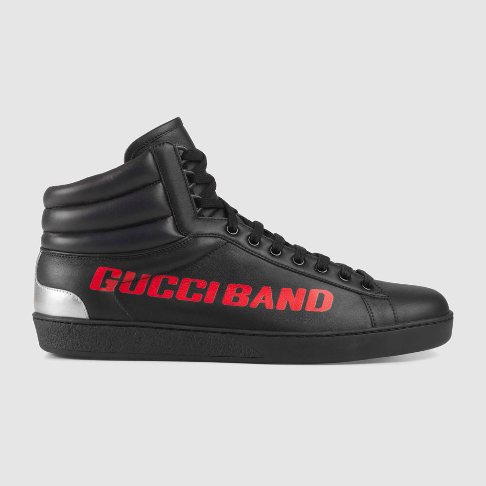 Mens Ace Gucci Band high-top sneaker 599281 02JK0 1079 - Photo-2