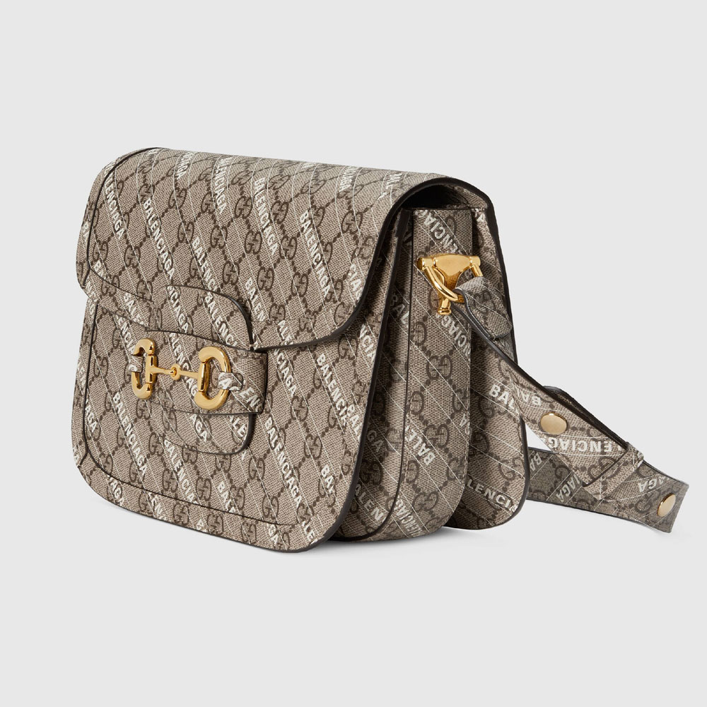 Gucci Hacker Balenciaga small Horsebit 1955 bag 602204 ULZ0G 9745 - Photo-2