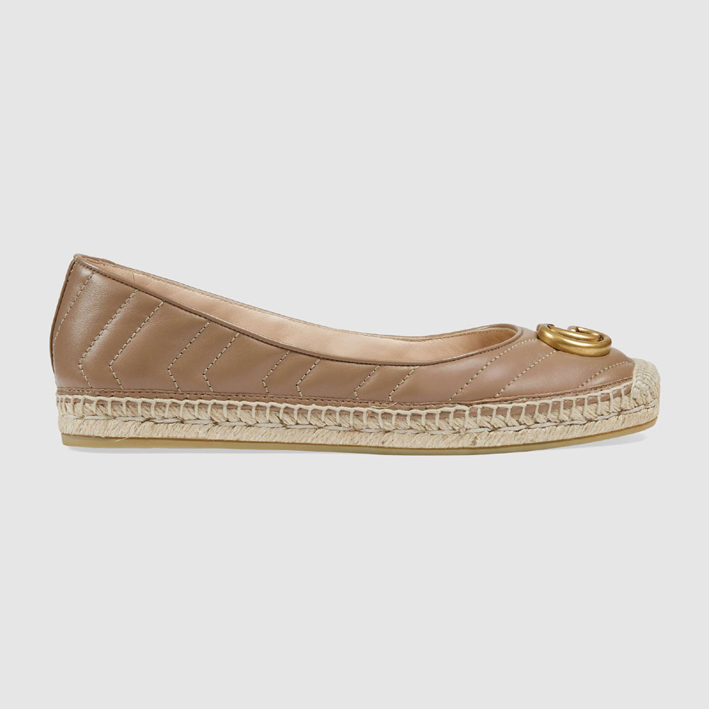 Gucci Leather espadrille with Double G 602505 BKO00 5729 - Photo-2