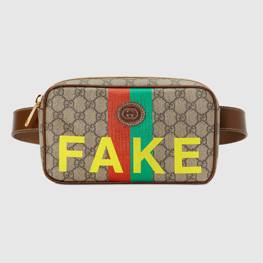 Gucci Fake Not print belt bag 602695 2GCAG 8280