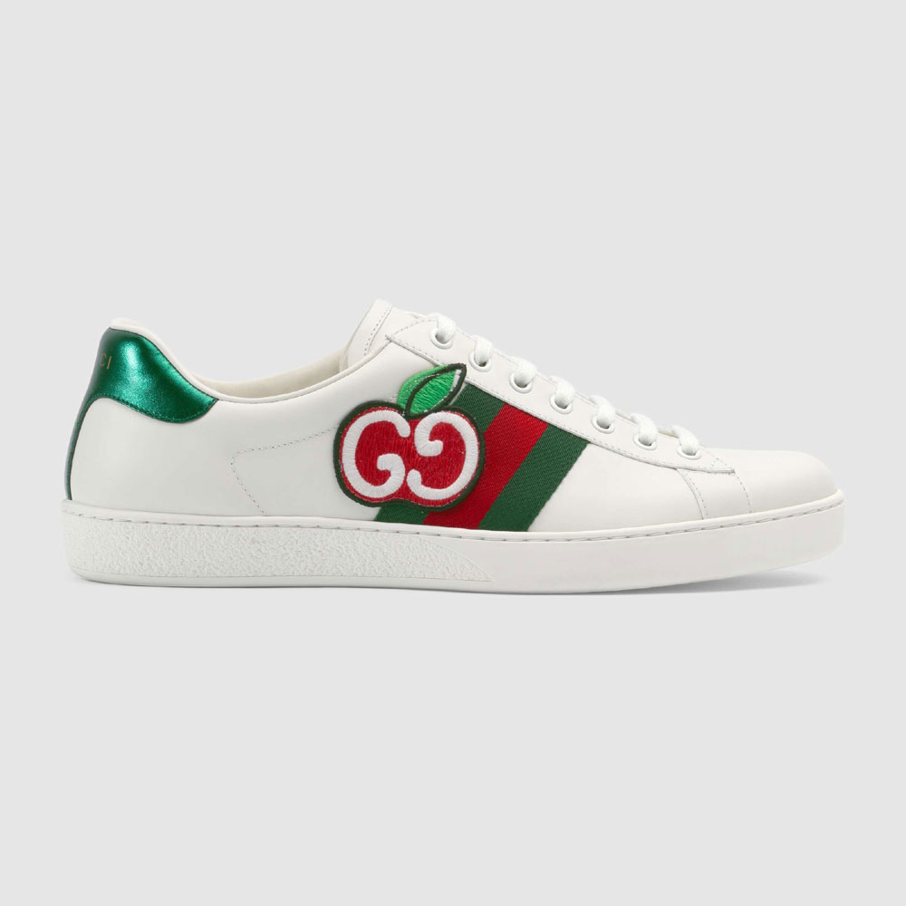 Gucci Mens Ace sneaker with GG apple 611376 DOPE0 9064 - Photo-2