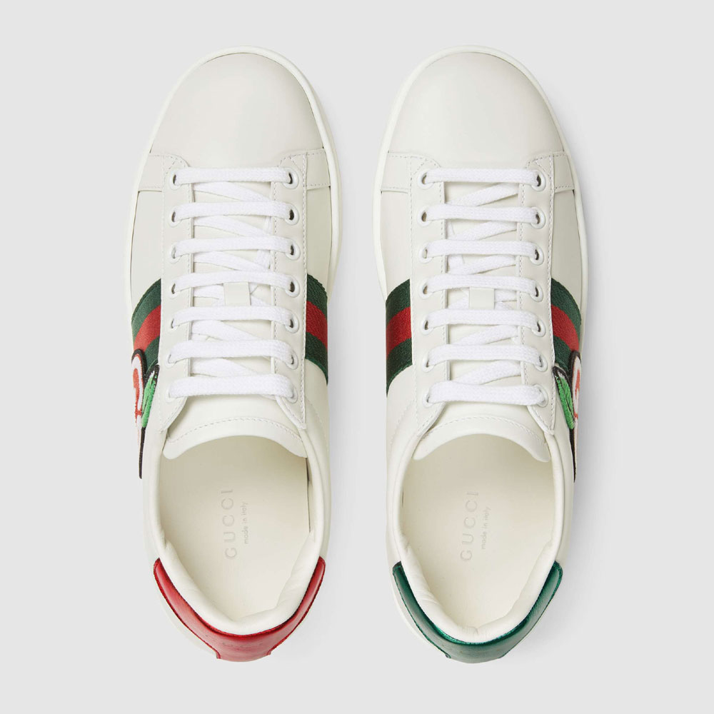 Gucci Womens Ace sneaker with GG apple 611377 DOPE0 9064 - Photo-3