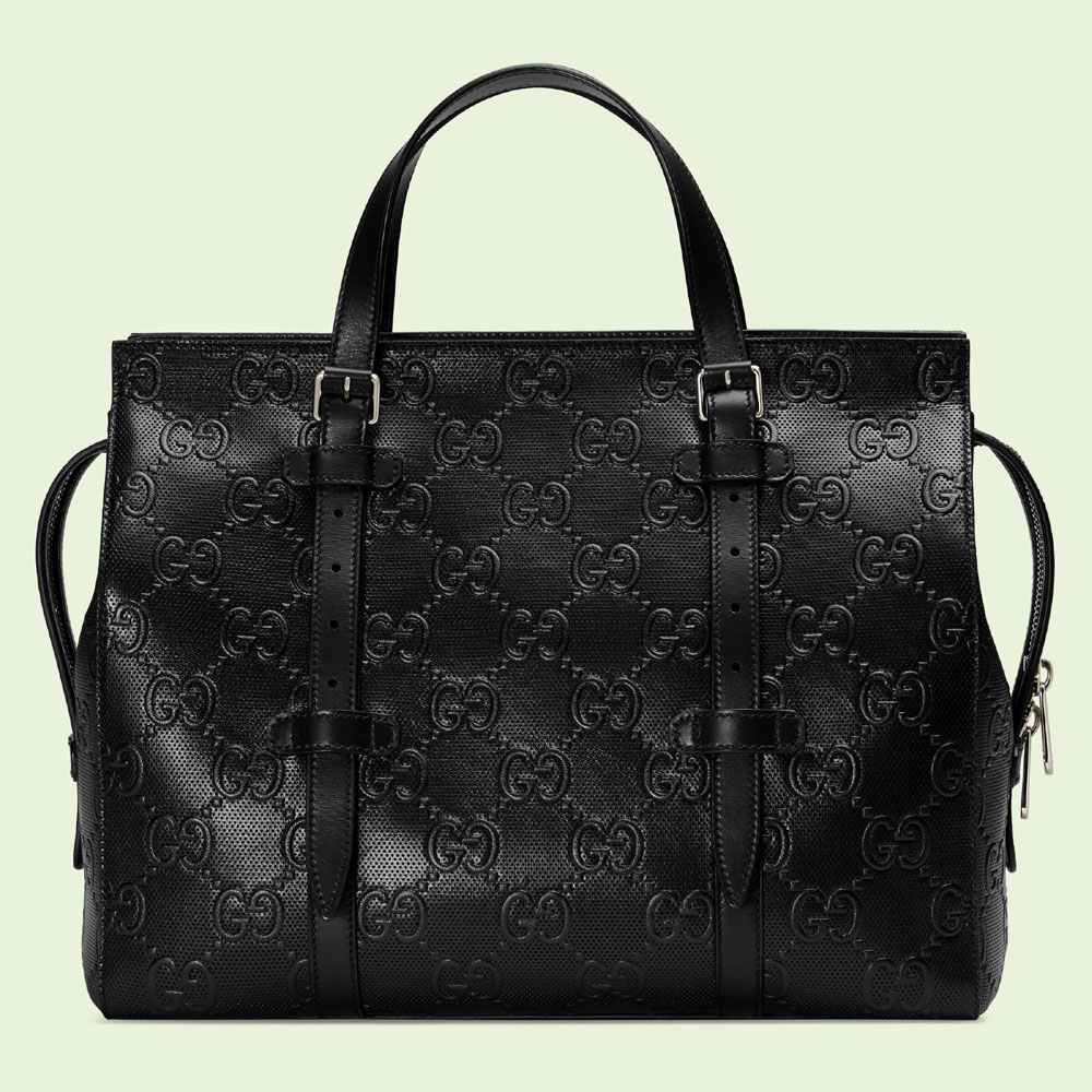 Gucci GG embossed tote bag 625774 1W3AN 1000 - Photo-3