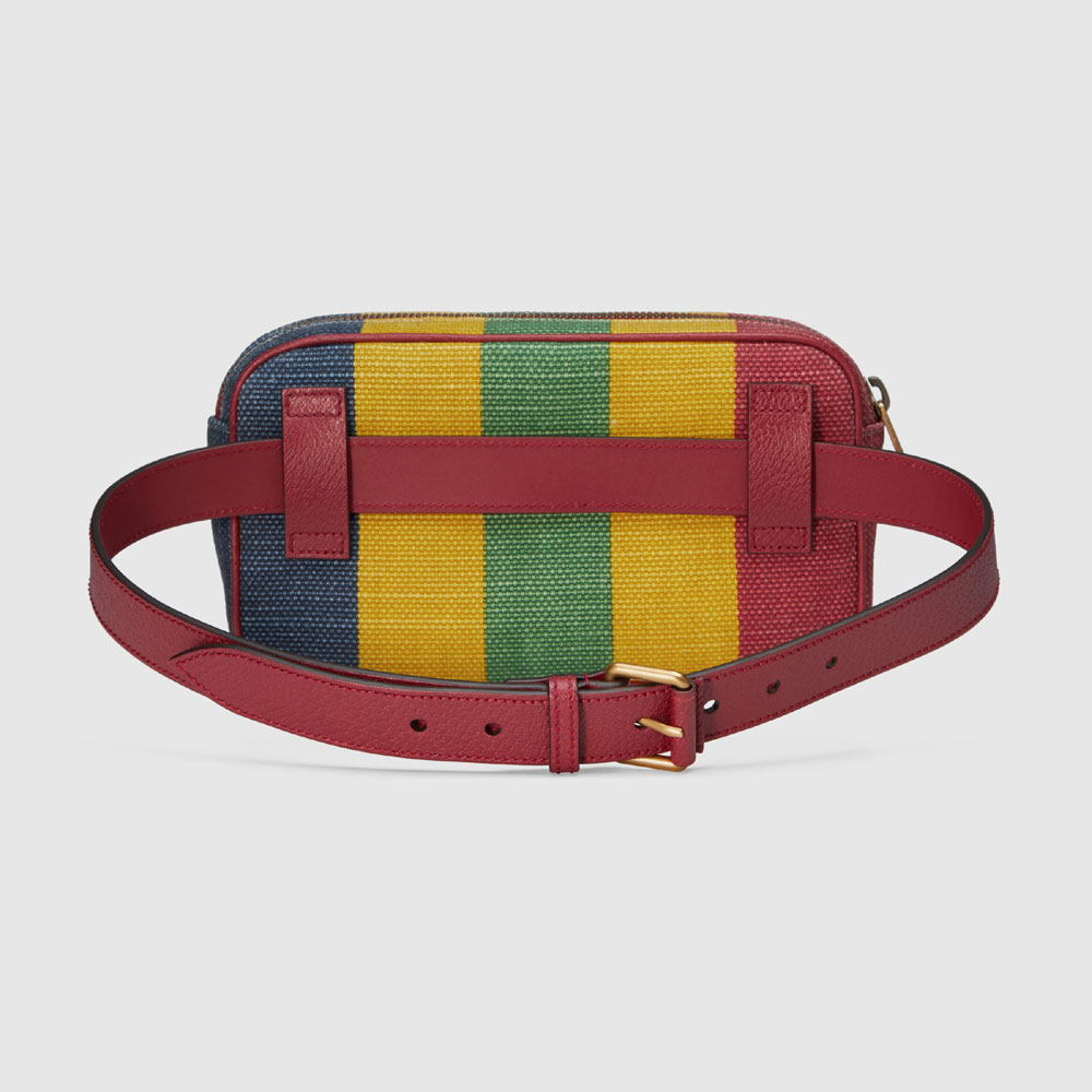 Gucci Baiadera stripe canvas belt bag 625895 2CSAT 8946 - Photo-3
