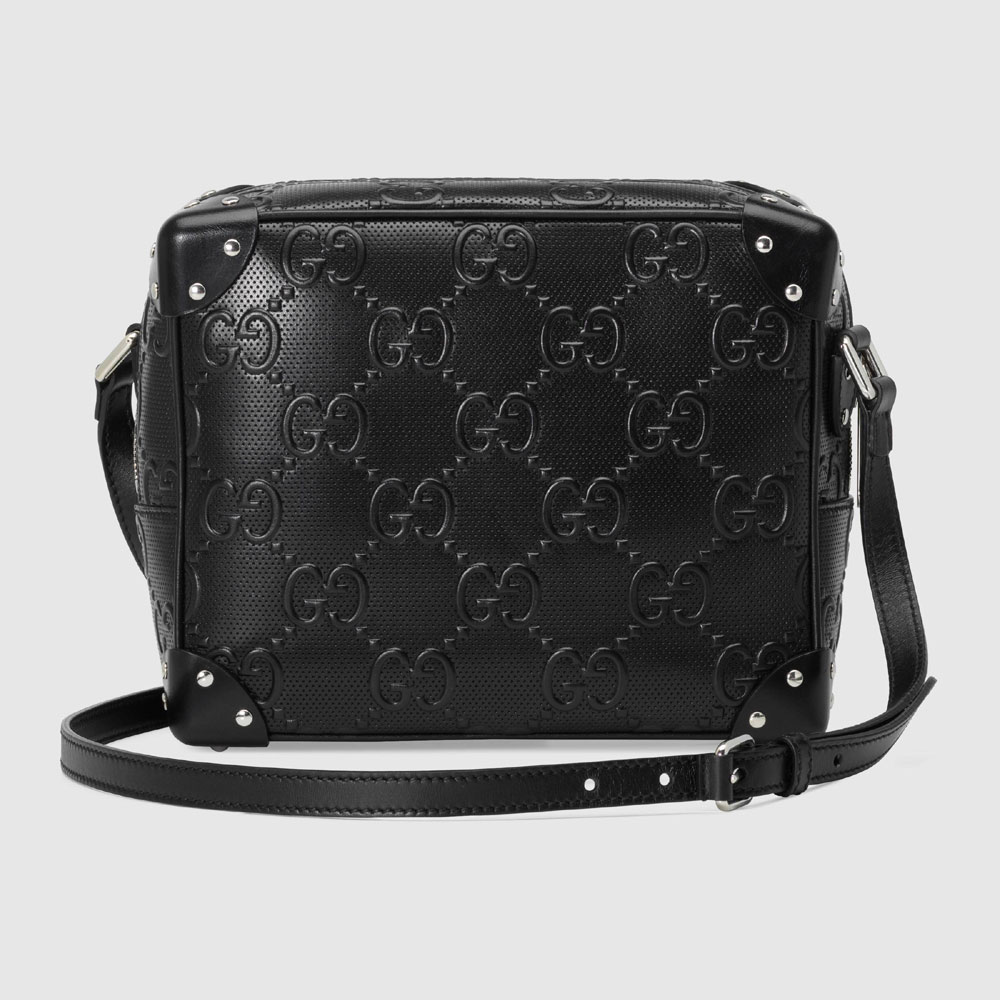 Gucci GG embossed shoulder bag 626363 1W3DN 1000 - Photo-3