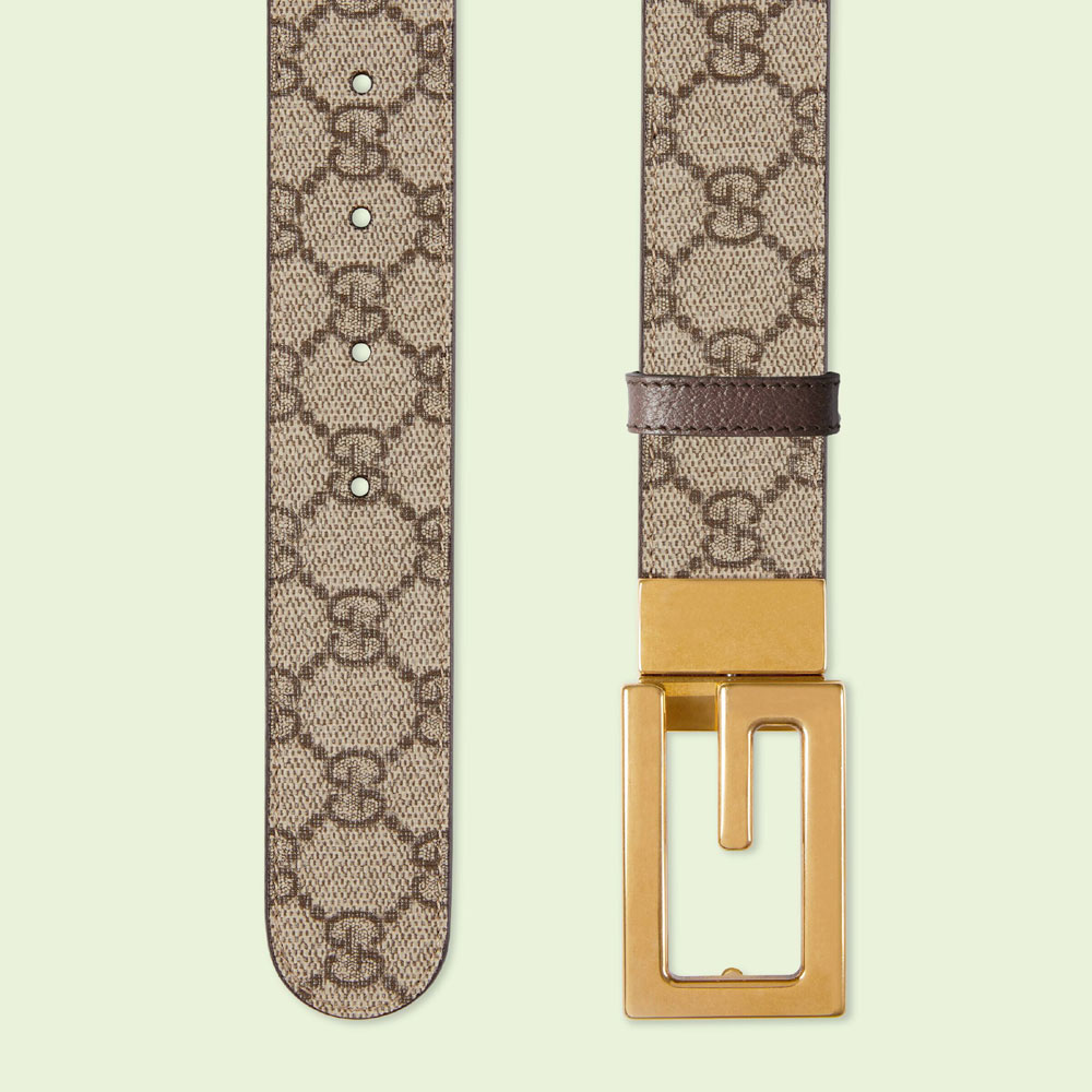 Gucci Reversible belt with Square G buckle 626974 K9GST 8358 - Photo-2