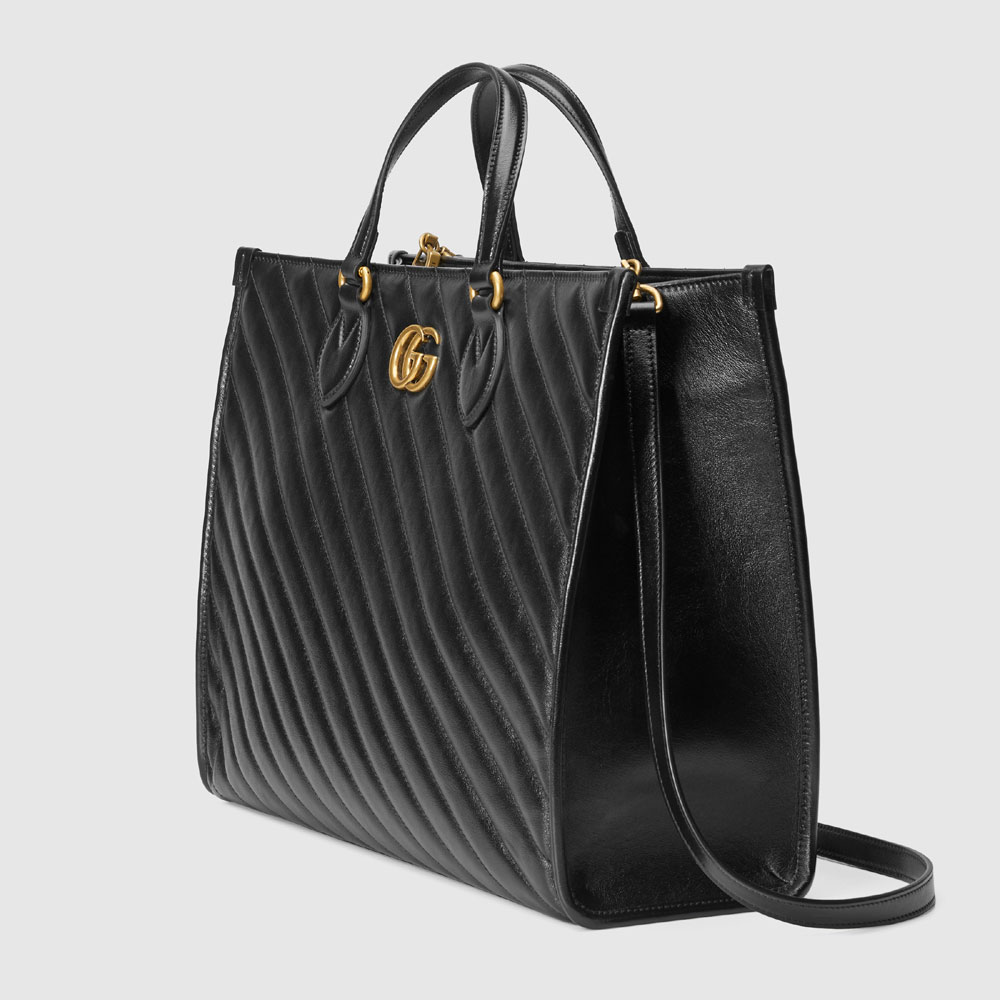 Gucci GG Marmont medium tote bag 627332 0OLFT 1000 - Photo-2