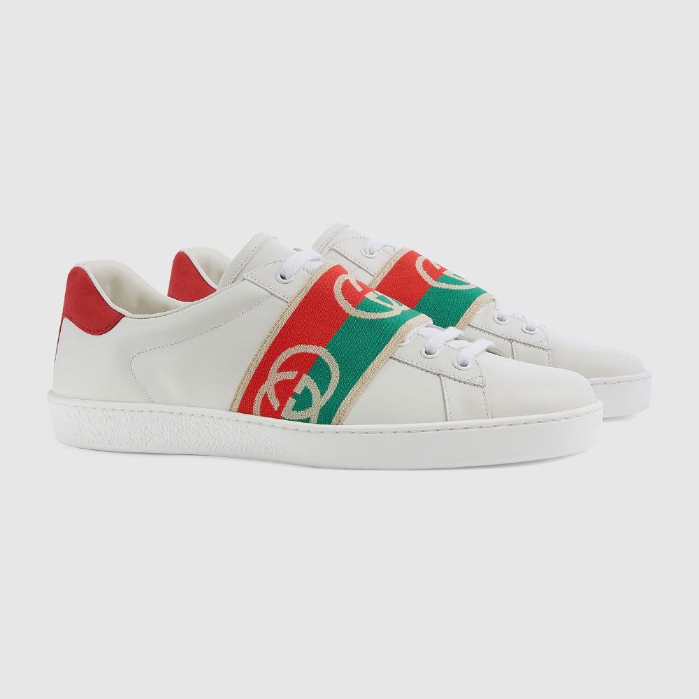 Gucci Ace sneaker with elastic Web 643488 1XGF0 9066