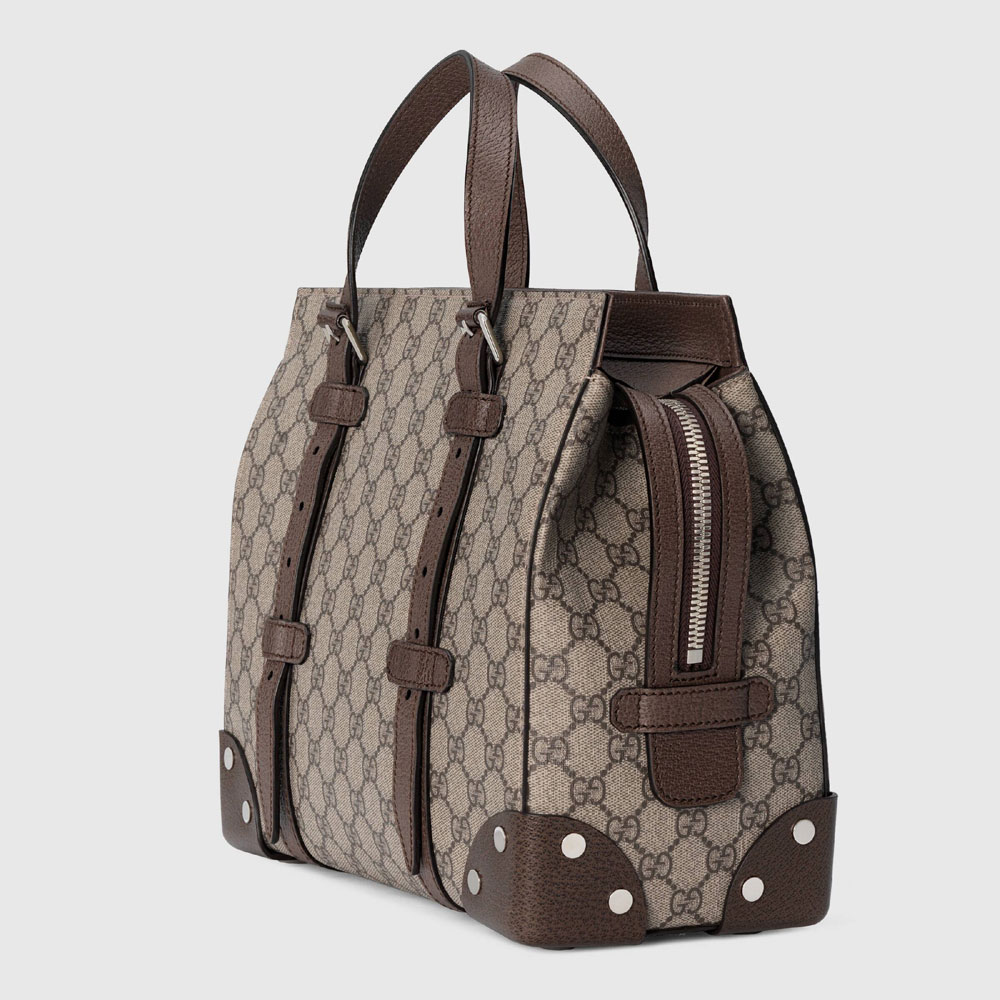 Gucci GG tote with leather details 643814 92TDN 8358 - Photo-2