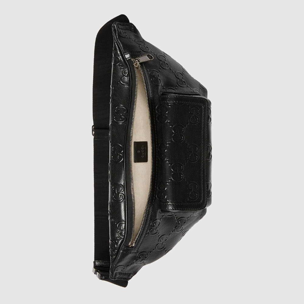 Gucci GG embossed belt bag 645093 1W3CN 1000 - Photo-4