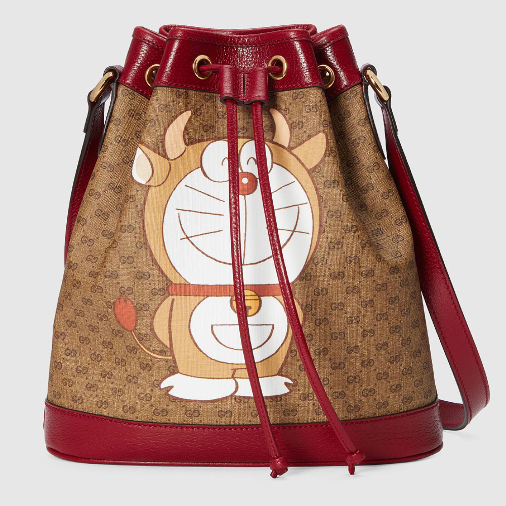 Doraemon x Gucci small bucket bag 655597 2TYAG 9795