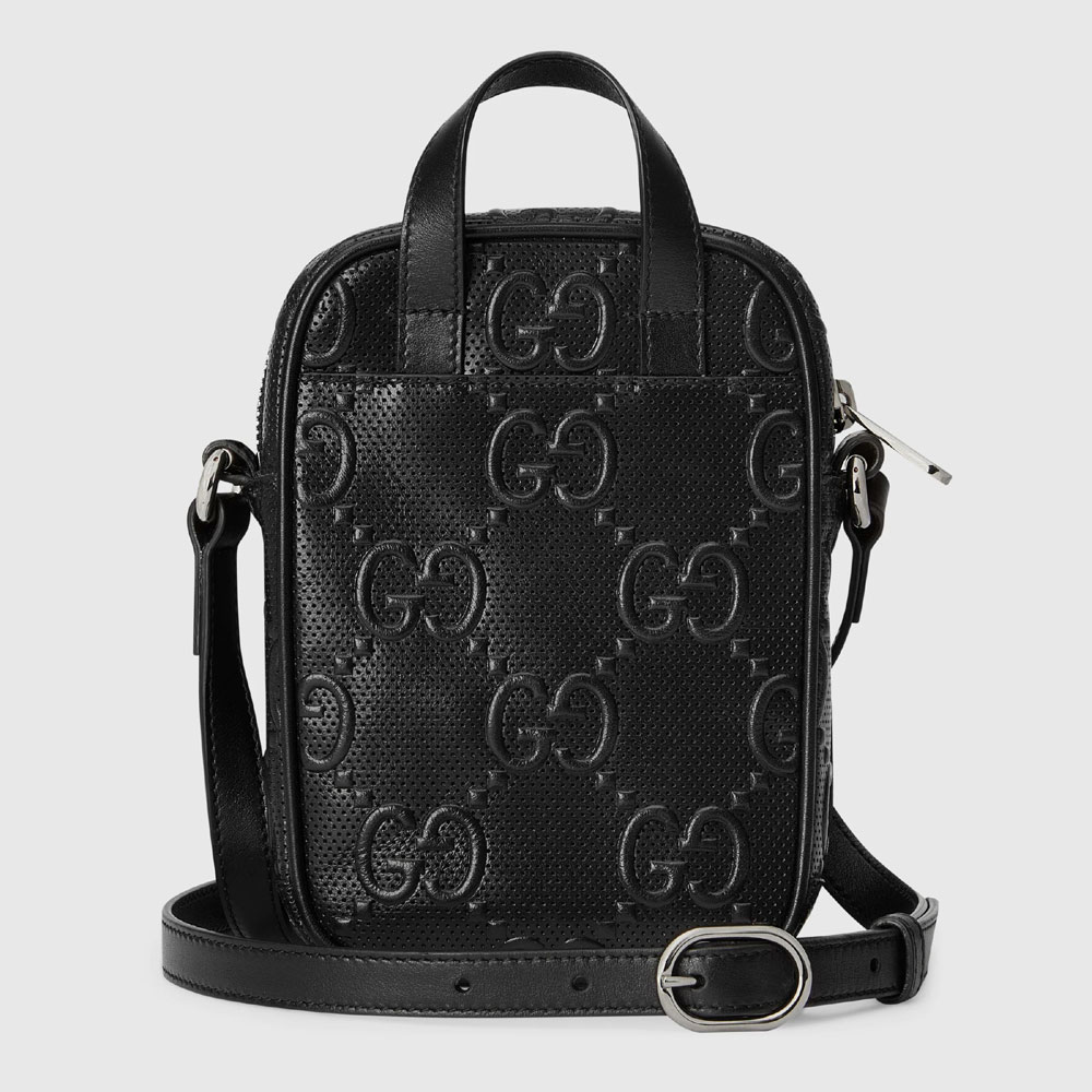 Gucci GG embossed mini bag 658553 1W3AN 1000 - Photo-3