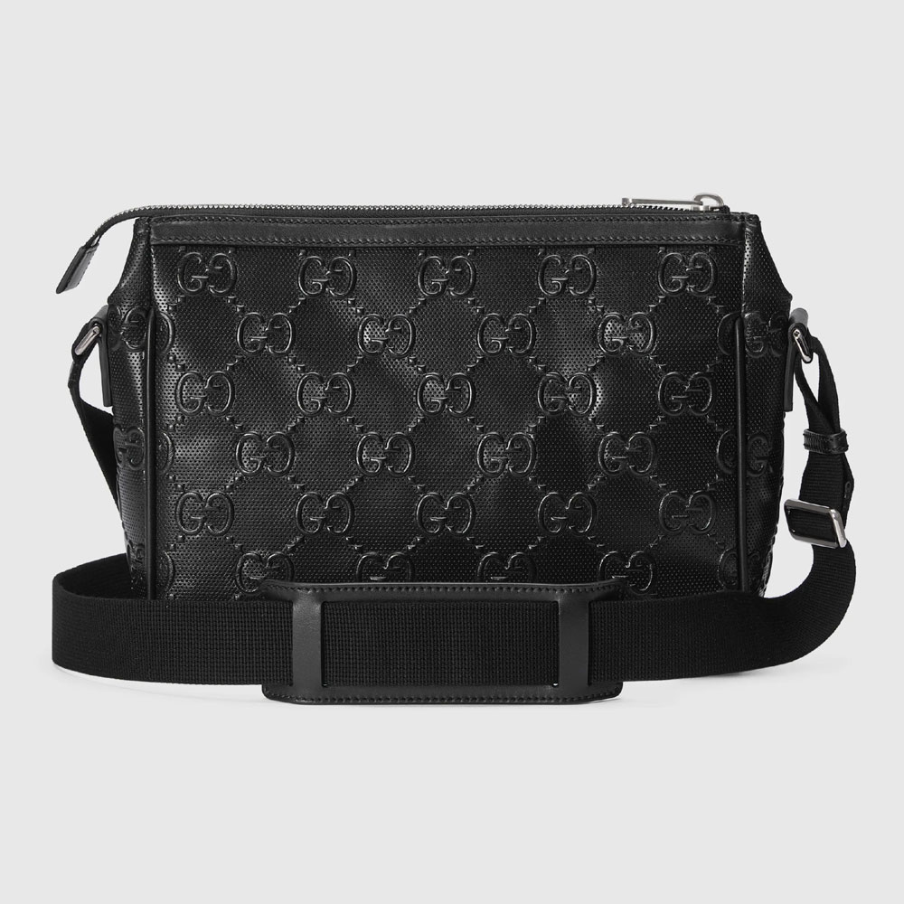 Gucci GG embossed messenger bag 658565 1W3CN 1000 - Photo-3