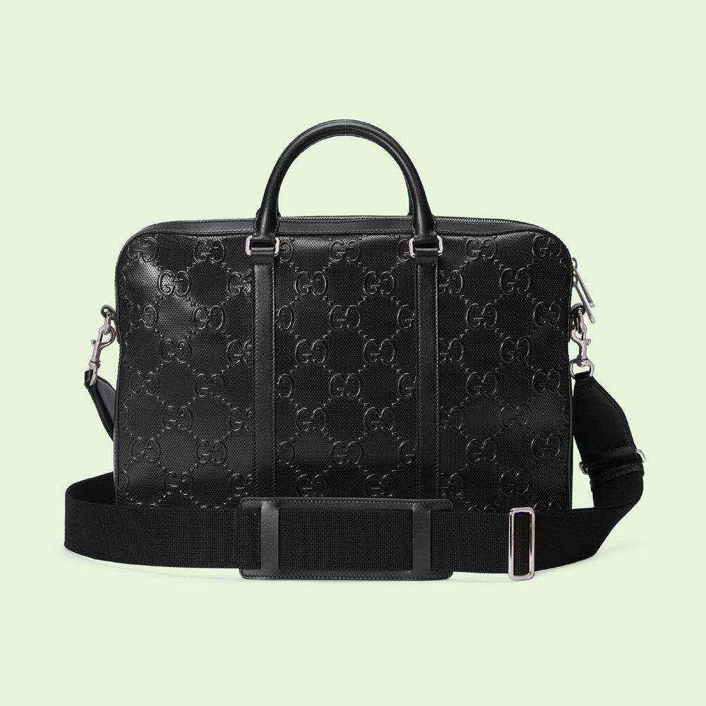 Gucci GG embossed briefcase 658573 1W3CN 1000 - Photo-3