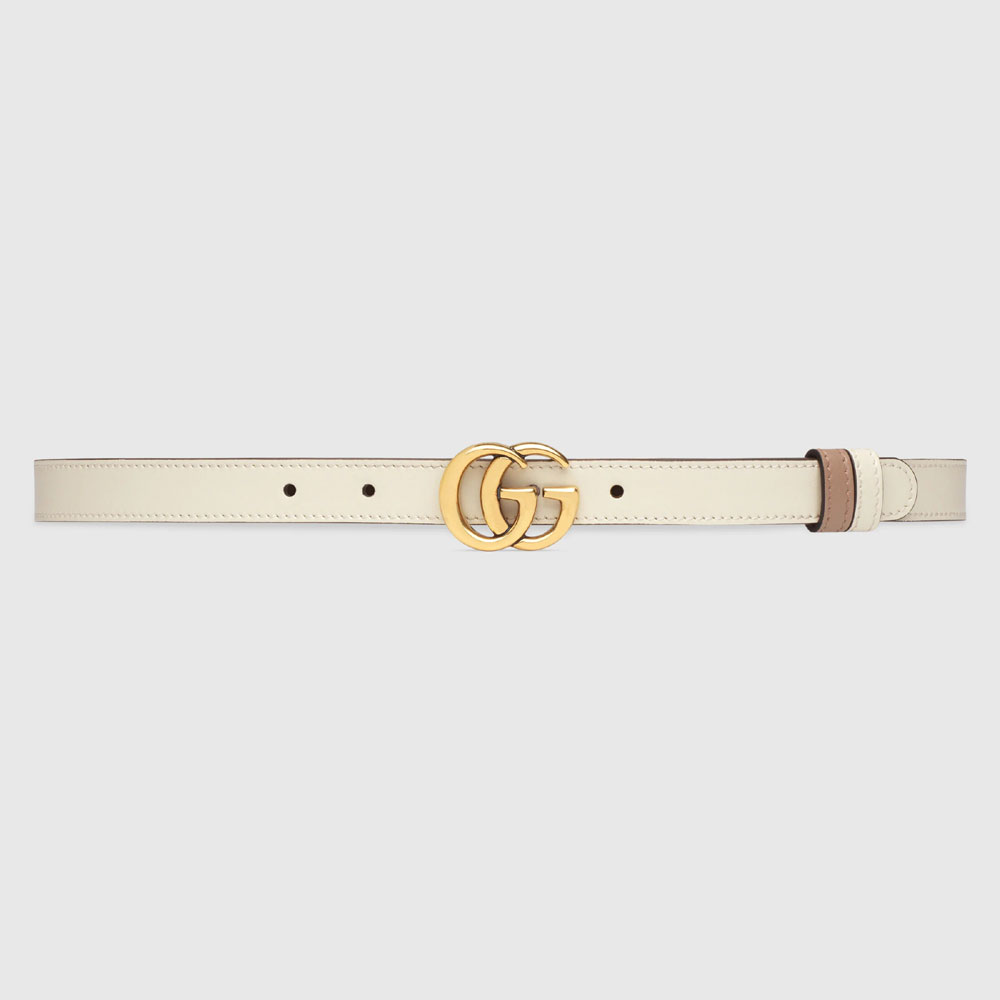 Gucci GG Marmont reversible thin belt 659418 0YATC 9083