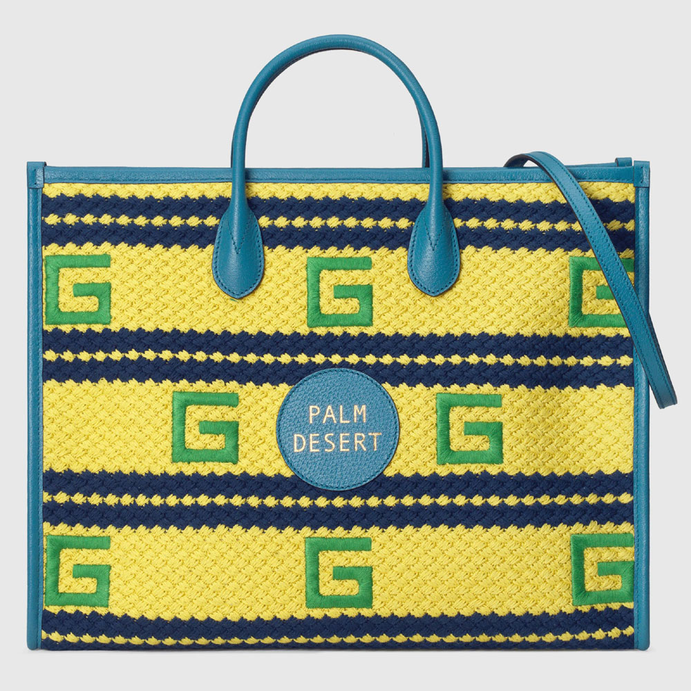 Gucci Palm Desert striped tote bag 663709 JFING 8866