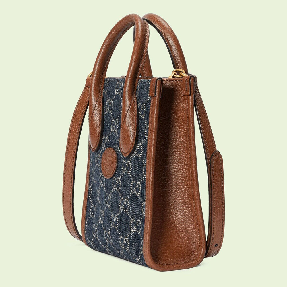 Gucci Mini tote bag with Interlocking G 671623 2KQGT 8375 - Photo-2