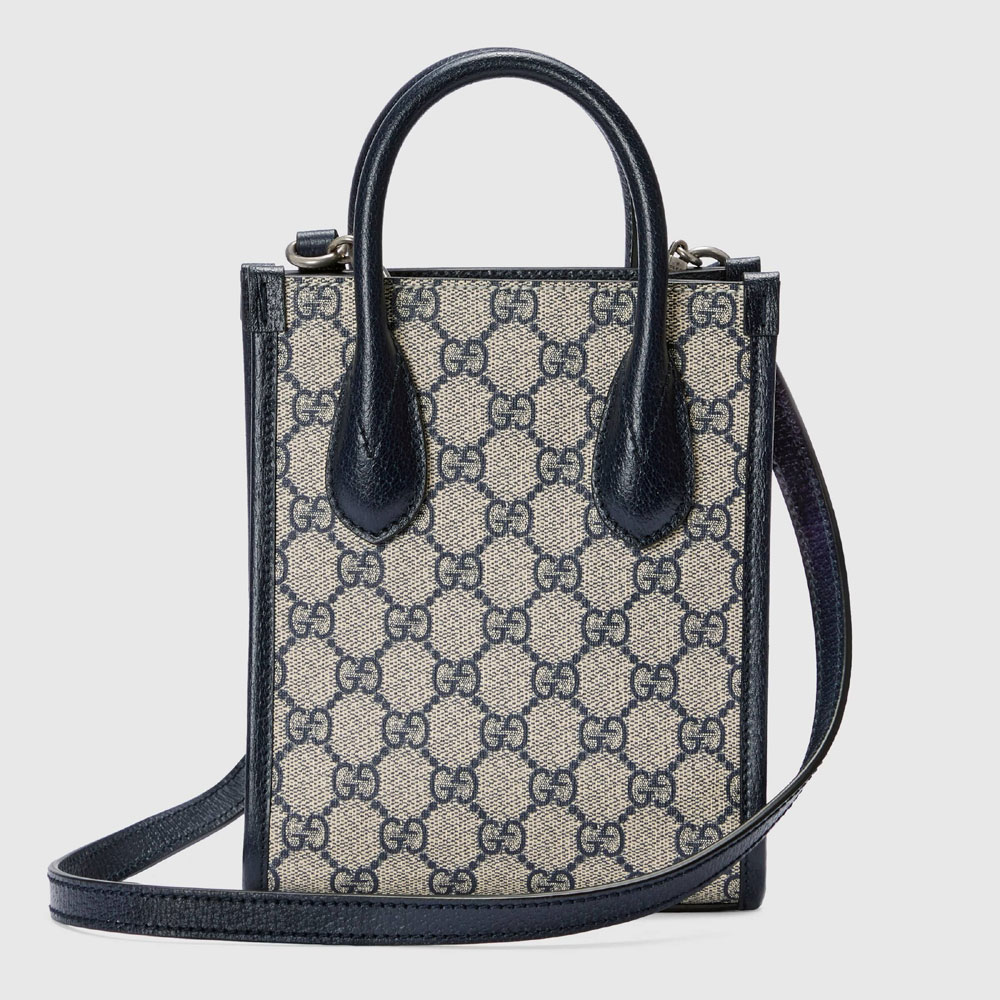Gucci Mini tote bag with Interlocking G 671623 K9GSN 4075 - Photo-3