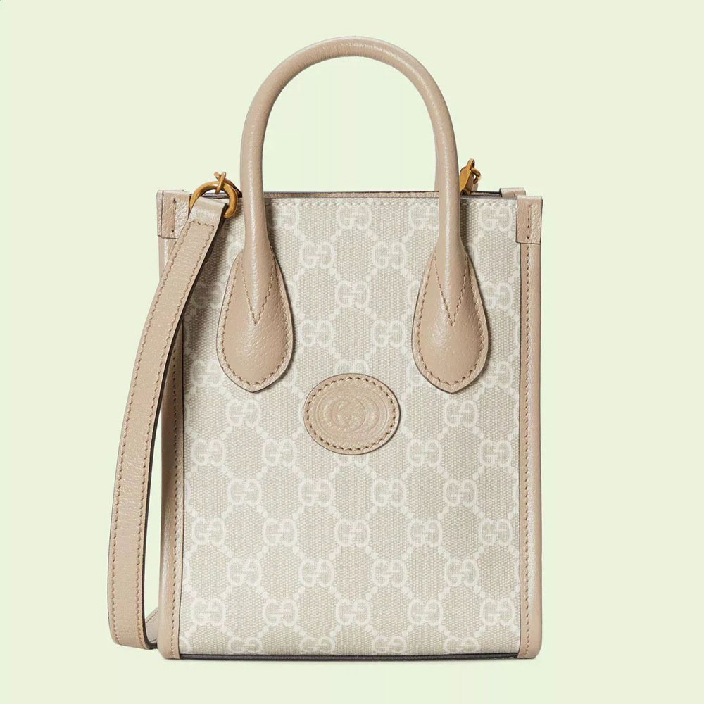 Gucci Mini tote bag with Interlocking G 671623 UULBT 9683