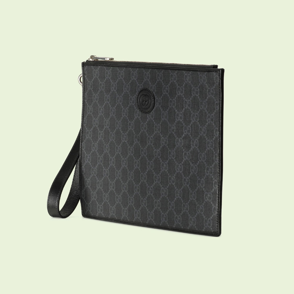 Gucci Pouch with Interlocking G 672953 92TCN 1000 - Photo-2
