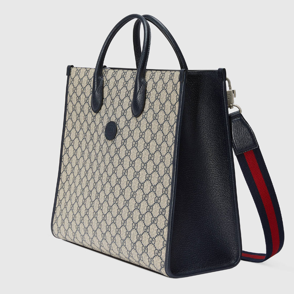 Gucci Medium tote bag with Interlocking G 674148 9C2VN 4076 - Photo-2