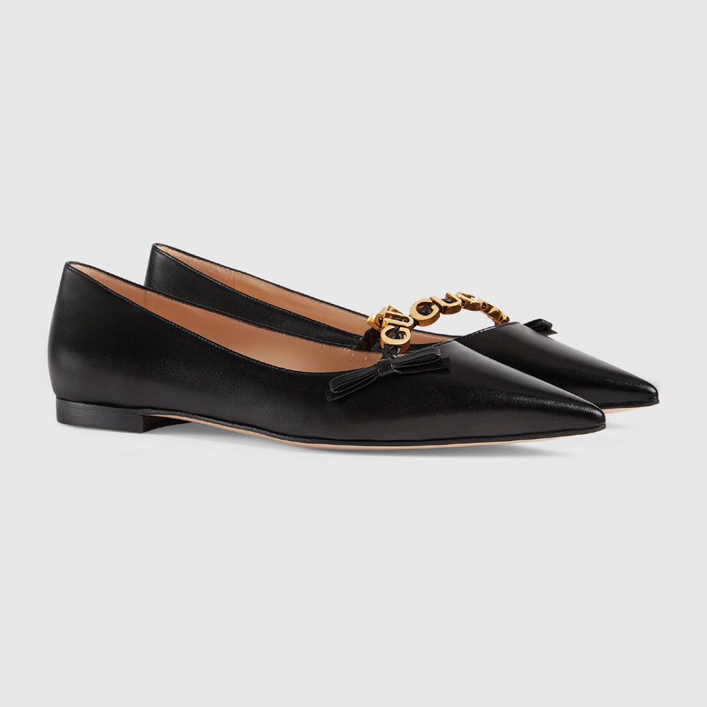 ballet flat with Gucci 674772 C9D10 1000