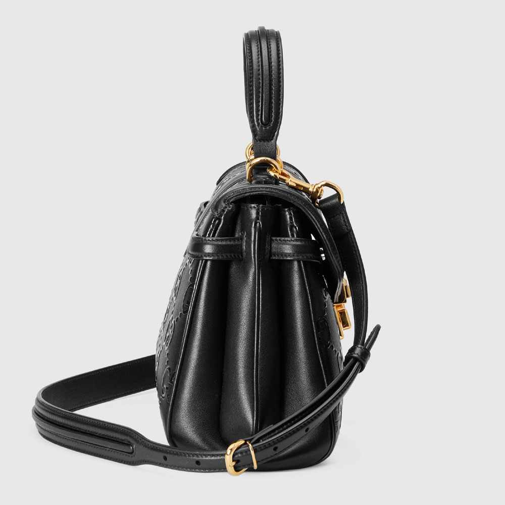 Gucci Small GG top handle bag 675791 UD9AG 1000 - Photo-4