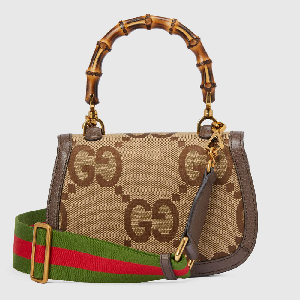 Gucci Small jumbo GG bag with bamboo 675797 UKMDT 2570 - Photo-3