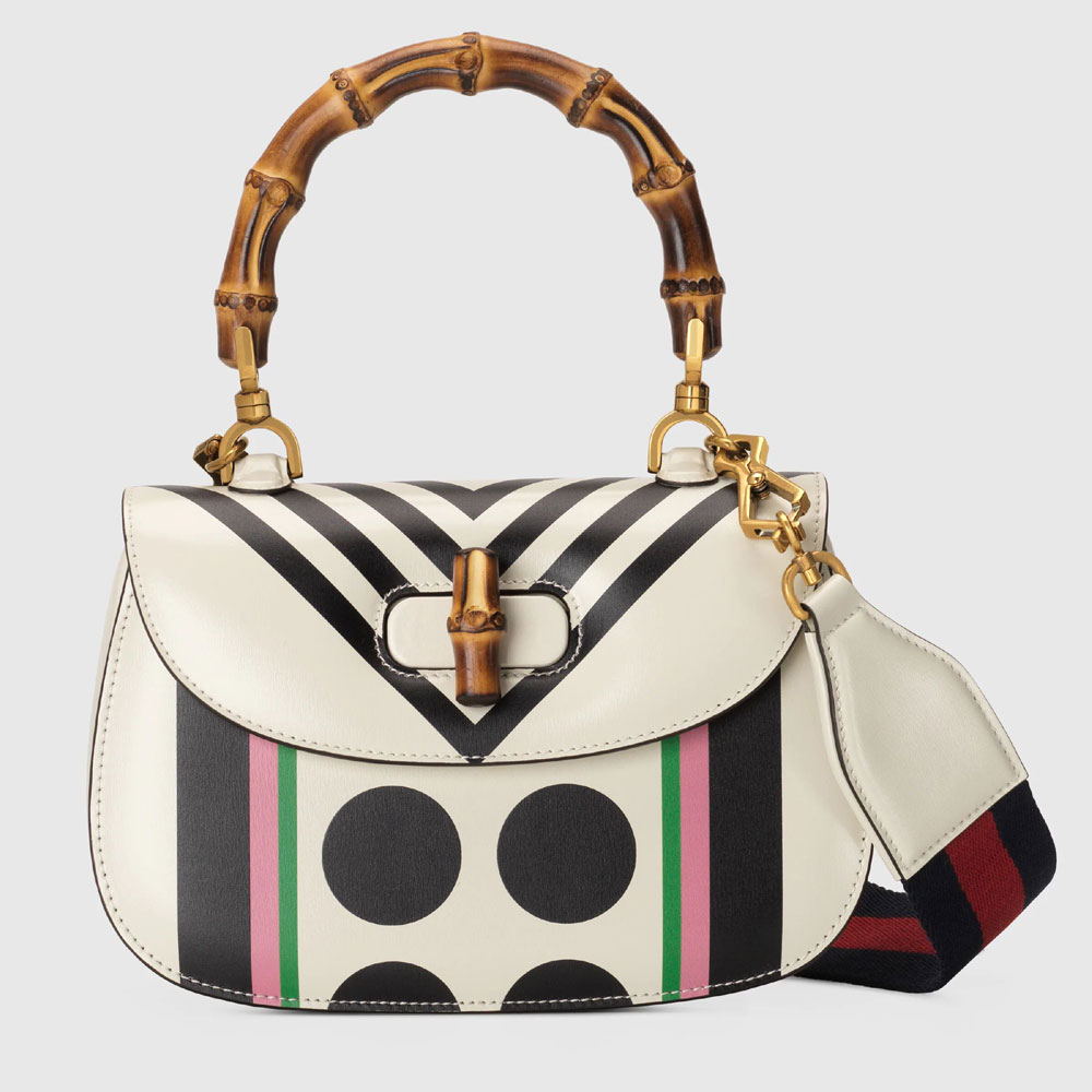 Gucci Small top handle bag with Bamboo 675797 UQCBT 9191