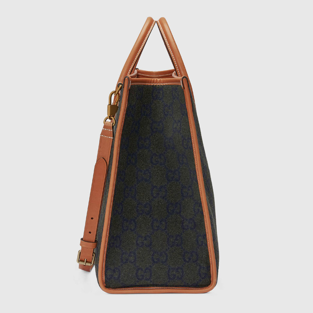 Tote bag with Gucci Script logo 681112 2K3ET 3380 - Photo-4