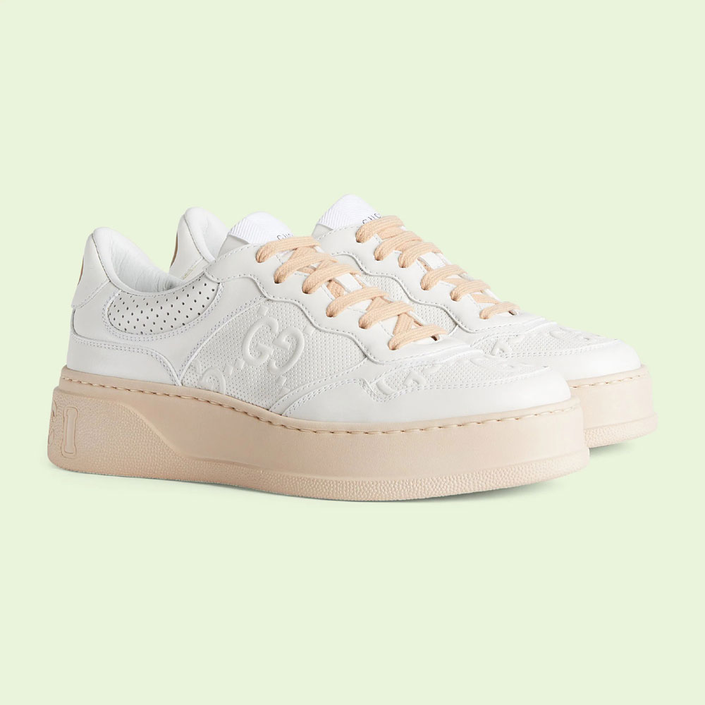 Gucci Womens GG embossed sneaker 684911 1XL10 9014