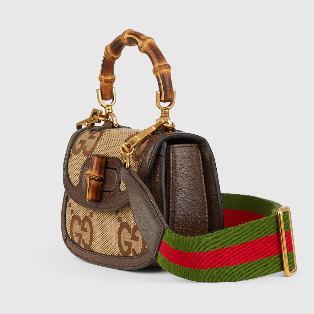 Gucci Mini jumbo GG bag with Bamboo 686864 UQLBT 2570 - Photo-2