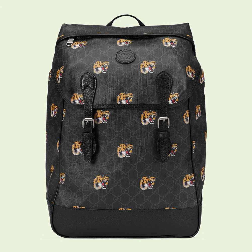 Gucci GG medium backpack with tiger print 696013 UXVCF 1058