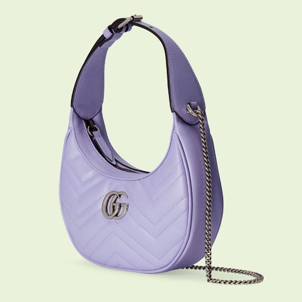 Gucci GG Marmont half-moon-shaped mini bag 699514 DTD1P 5306 - Photo-2